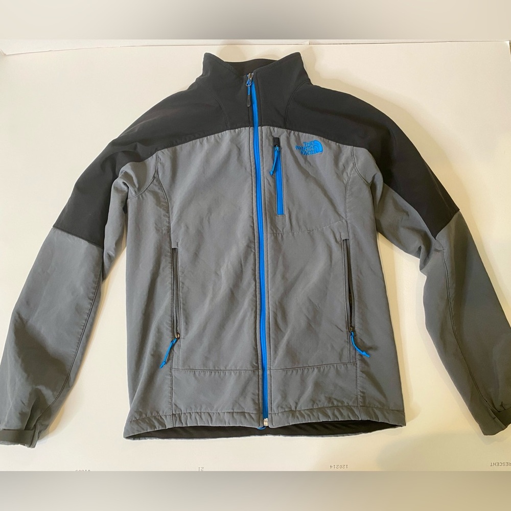 The North Face Gray and Black Performance Jacket with High Collar men’s small